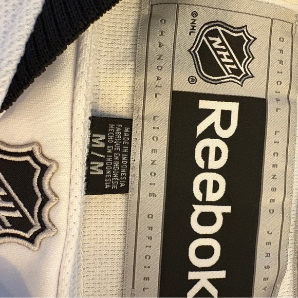 Reebok White and Black Hockey Jersey - Picture 10 of 10